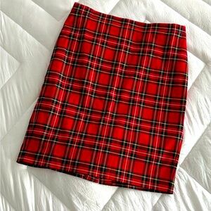 JCrew Tartan Pencil Skirt-Sz 4